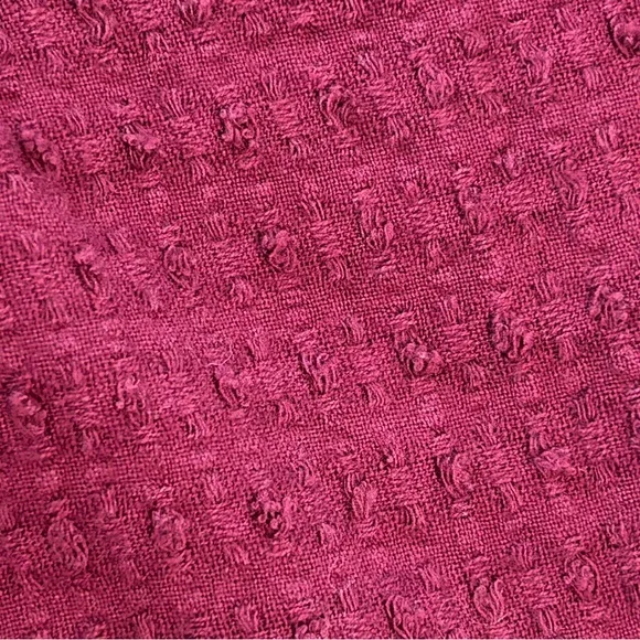 Free People Walking in Hueco tie back cropped top, raspberry, S - Picture 6 of 9